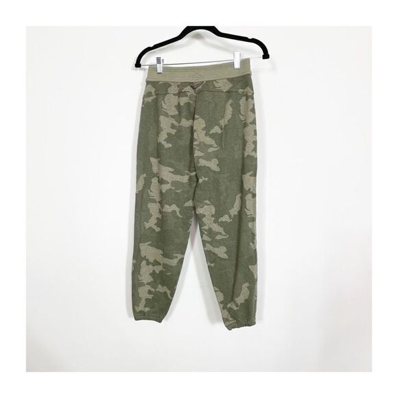 prAna Jogger Womens Cozy Up Ankle Pants Green Camo Pull On Drawstring Ladies XS - Picture 5 of 9